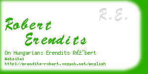 robert erendits business card